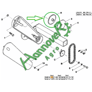 Зірочка Z-23 Optima Kverneland изг AC494134 (АС494134)